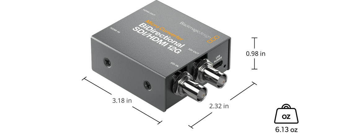 Micro Converter BiDirectional SDI/HDMI 12G
