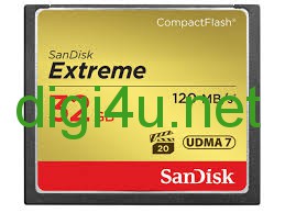 Thẻ CF32GB (120Mb/s 800x ) Sandisk Extreme Compact Flash UDMA 7