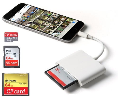 Đầu đọc thẻ 3 in 1 Memory Card Camera Reader (Iphone)