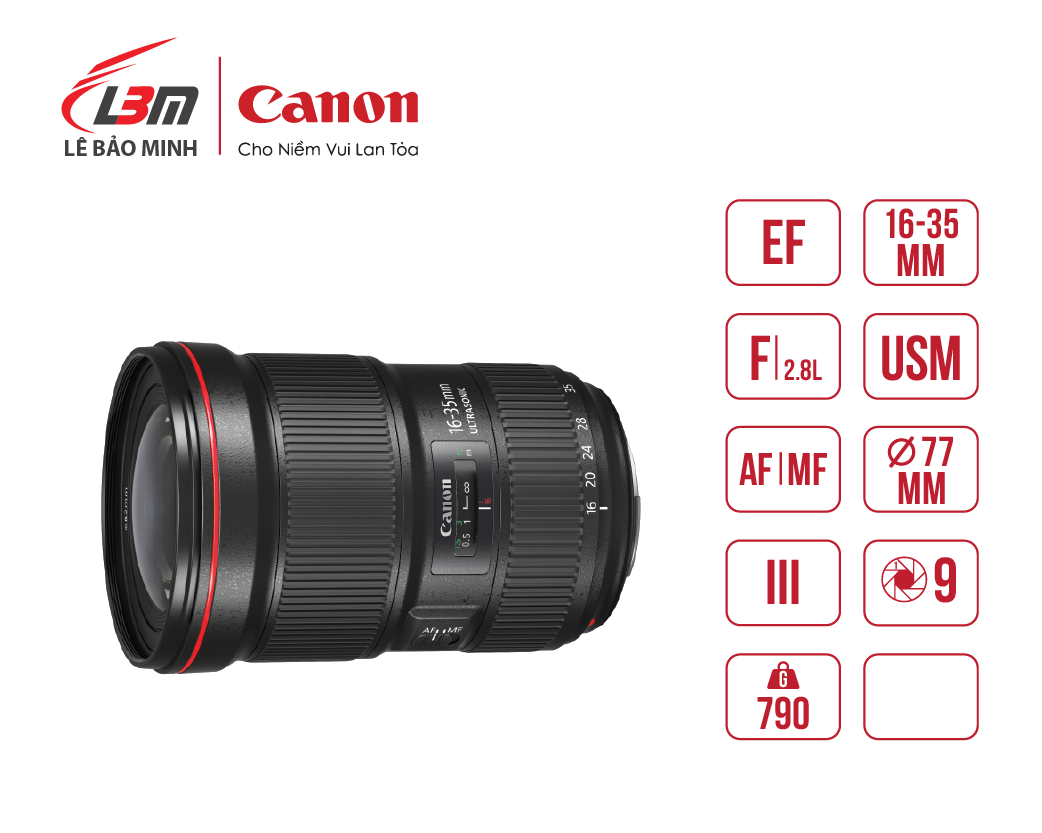 Canon EF 16-35mm f/2.8L III USM ( Chính Hãng Lê Bảo Minh ) 