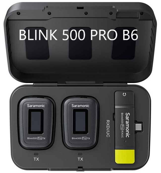 Micro MICRO thu âm không dây SARAMONIC BLINK 500 pro B5 / B6 ( Kết nối Type C ) 100m