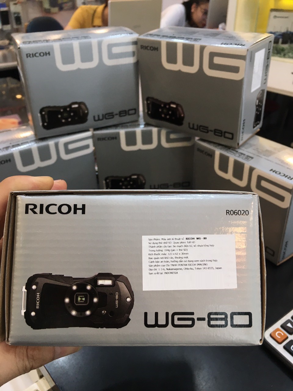 Máy ảnh Ricoh WG-80  Chụp dưới nước | Chính Hãng