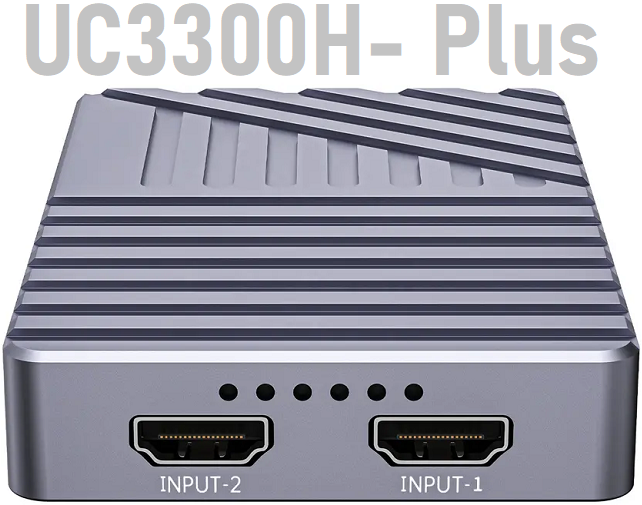 Bộ capture Unisheen Dual UC-3300H-Plus Dual HDMI 4K Livestream ( USB 3.1 Gen2 hoặc Thunderbolt 3 ) | Chính hãng