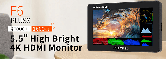  Màn hình cảm ứng Monitor Feelworld F6 Plus X -  5.5 inch,  4K HDMI  | Chính Hãng 