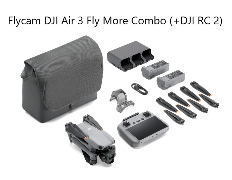 Flycam DJI Air 3 Fly More Combo (+DJI RC 2) 
