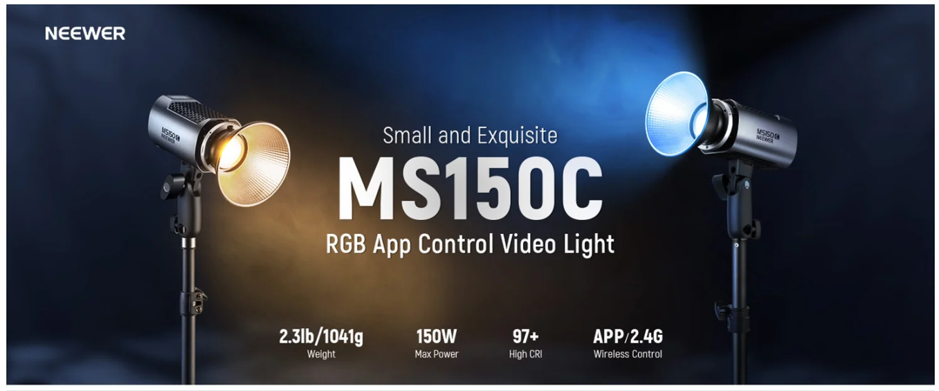 Đèn NEEWER MS150C 150W Mini RGB LED Video Lightt | Chính Hãng