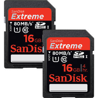 SanDisk SDHC Extreme UHS-1 16GB 533X