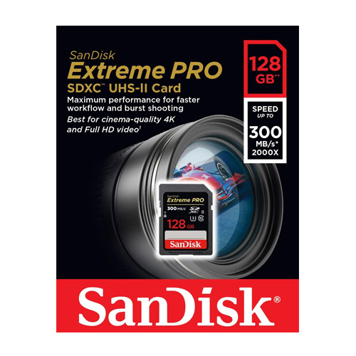 Thẻ nhớ SDXC SanDisk Extreme Pro UHS-II U3 64GB 300MB/s chính hãng