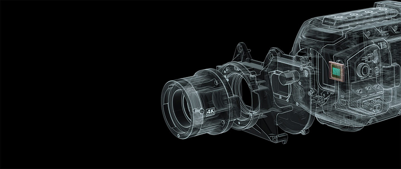 Ngàm ống kính truyền hình B4 - Sử dụng các ống kính HD chất lượng cao có sẵn của bạn hoặc các ống kính Ultra HD mới.