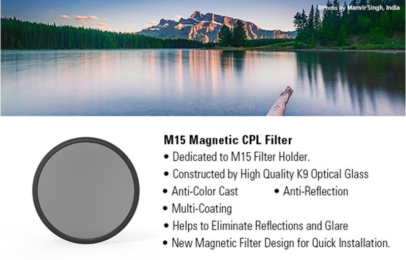 Kính lọc CPL Haida magnetic nano dùng cho Holder M15 HD4365 | Chính hãng