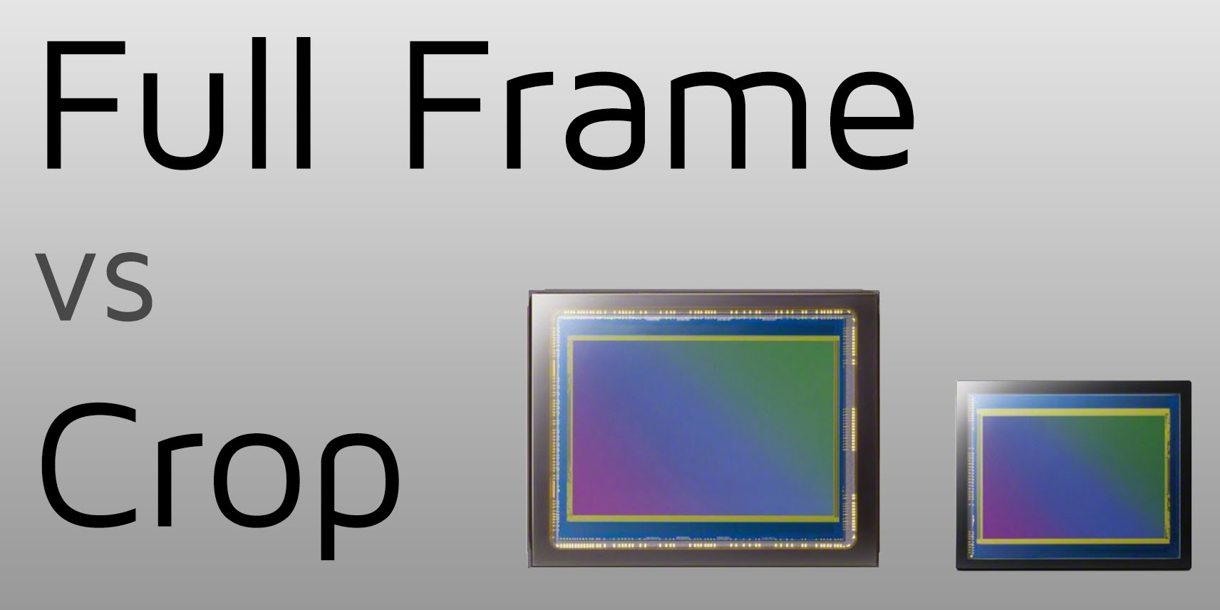 Máy ảnh Crop là gì? So sánh máy ảnh Crop và Full-frame