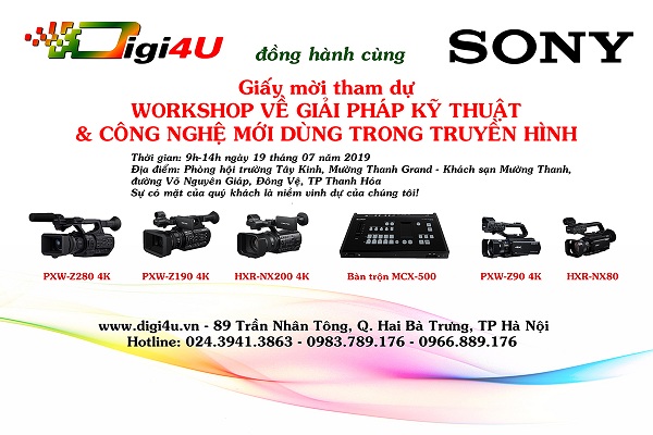 Digi4U - Workshop về giải pháp kỹ thuật và công nghệ mới dùng trong truyền hình