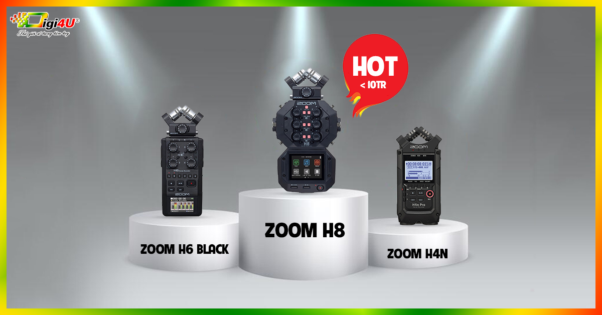 3 chiếc máy ghi âm Zoom giá dưới 10 triệu HOT nhất hiện nay