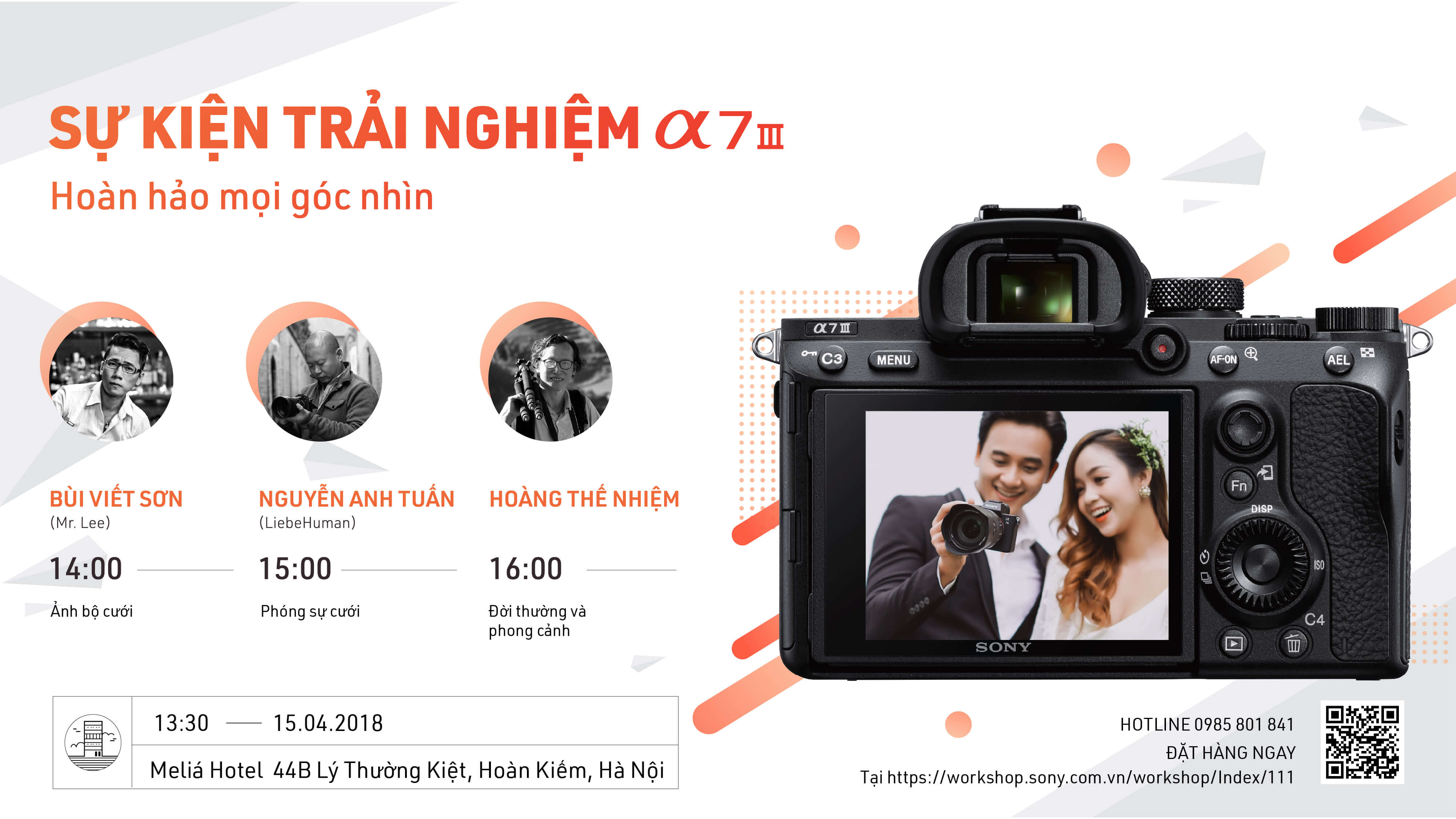 Tham gia sự kiện trải nghiệm Sony Alpha A7 Mark III .