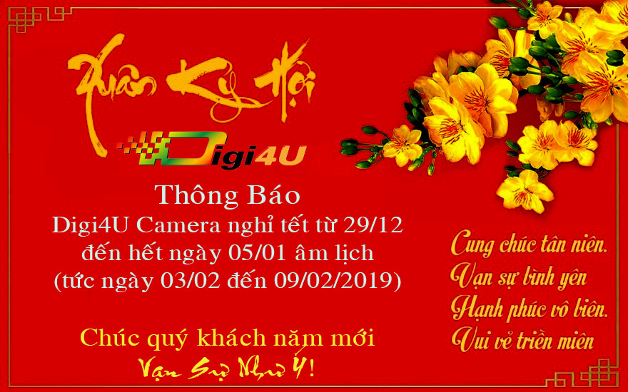 Digi4u thông báo lịch nghỉ Tết Nguyên Đán Kỷ Hợi 2019