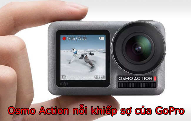 DJI công bố action-cam đầu tay mang tên Osmo Action và nỗi khiếp sợ của GoPro