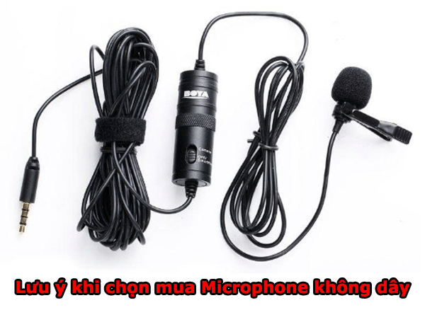 Những lưu ý khi chọn mua Microphone không dây