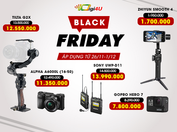 Black friday 2019 giảm giá cực sốc tại Digi4u