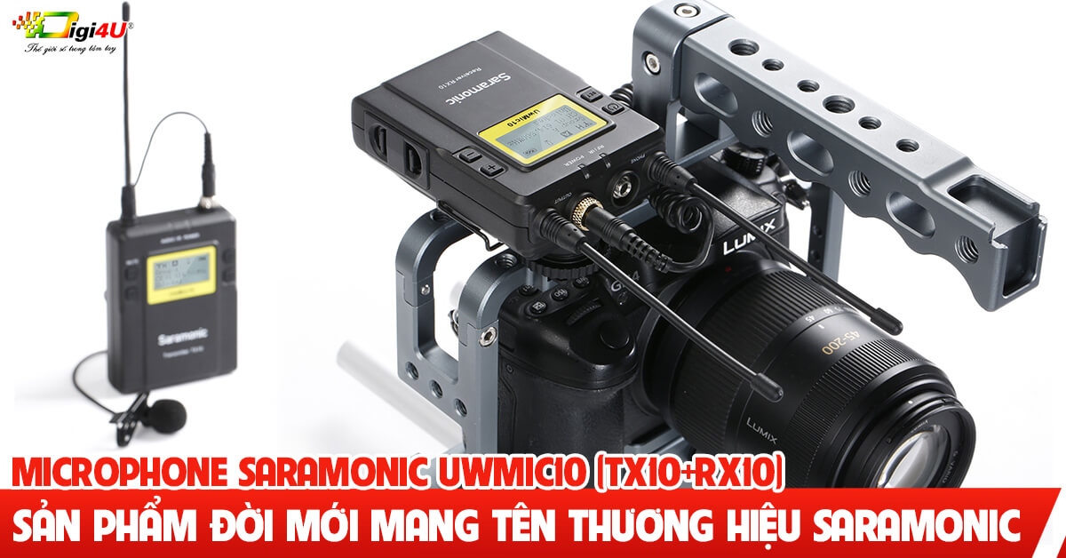 Microphone SARAMONIC UWMIC10 (TX10+RX10) - Sản phẩm đời mới mang tên thương hiệu SARAMONIC