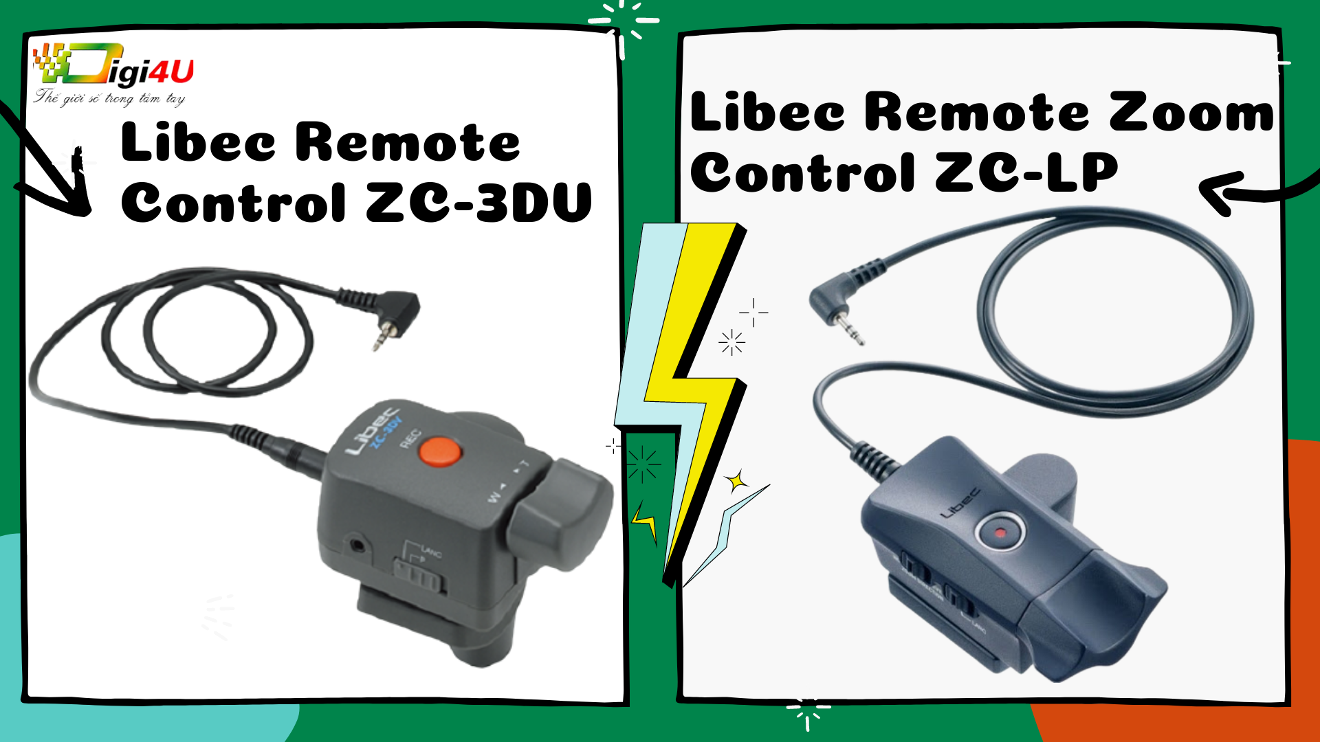 So sánh 2 dòng Libec Remote Zoom Control ZC-LP và Libec Remote Control ZC-3DV