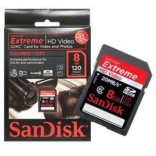 SanDisk SDHC Extreme HD Video 8GB (Class 6)