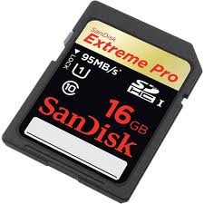 Thẻ SDHC Sandisk 16Gb Extreme Pro 95Mb/s - 633X