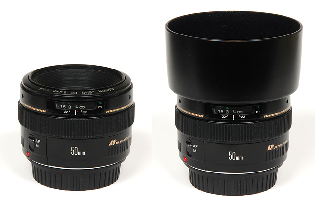 ES-71 II Lens Hood For Canon EF 50mm F/1.4 USM - 58mm Twist-On, Round