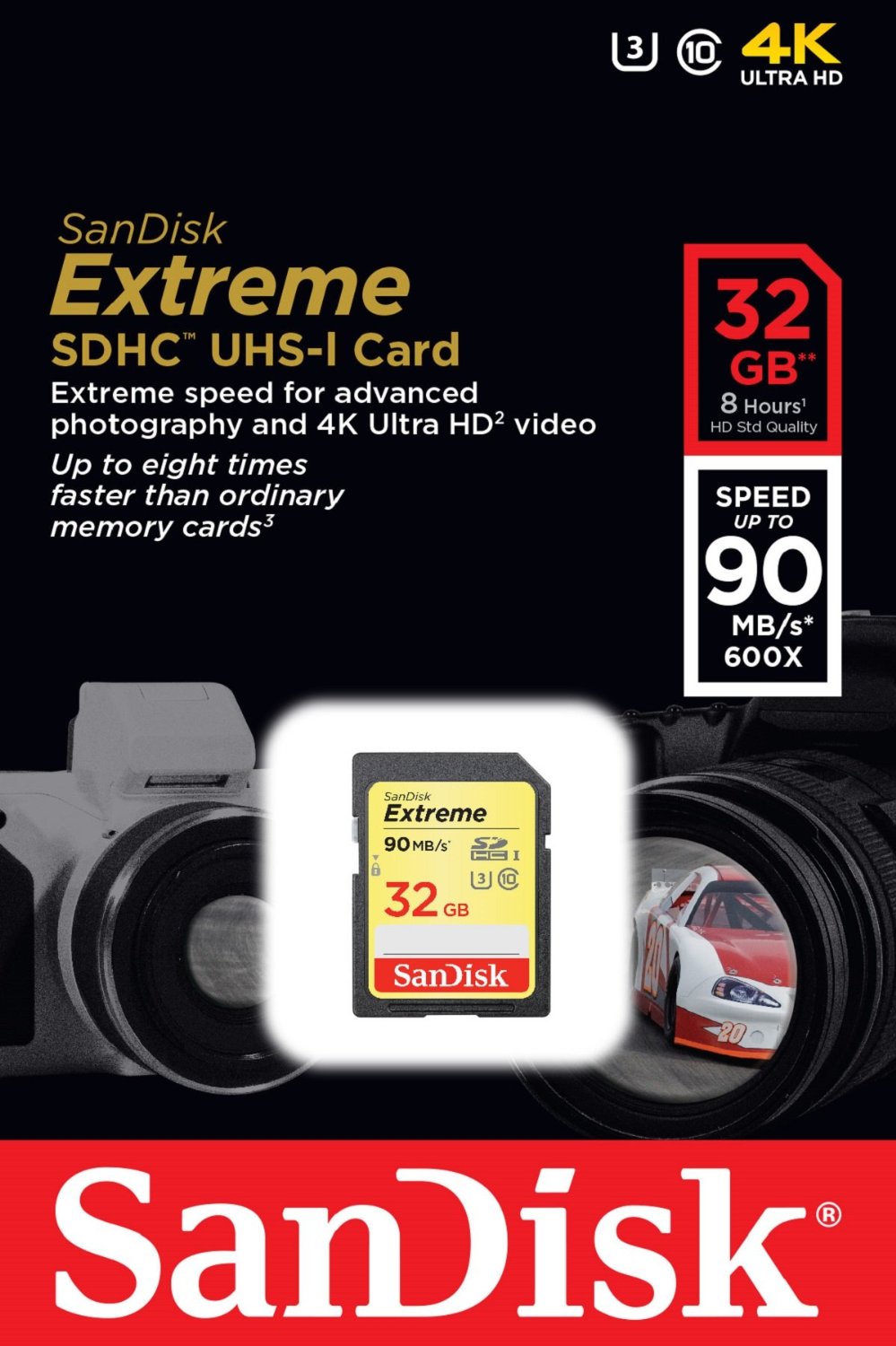 Thẻ nhớ SDHC SanDisk Extreme 32GB - tốc độ 90mb/s 600X tốt nhất