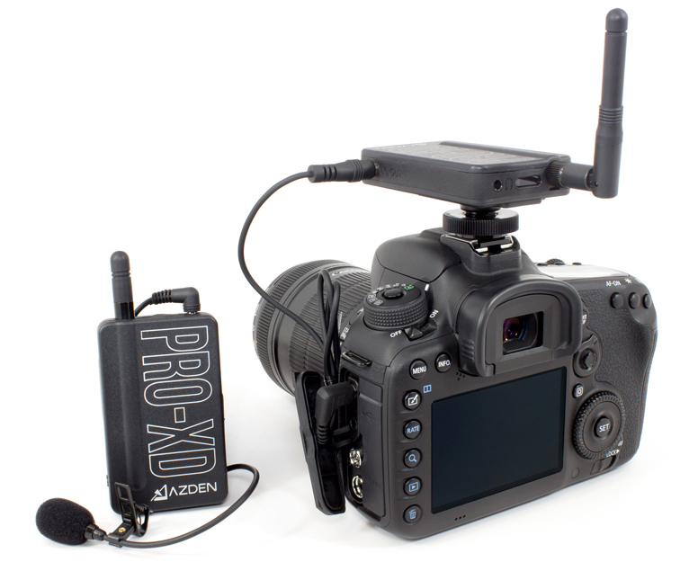 Micro Azden Pro-XD sử dụng cho máy ảnh DSLR