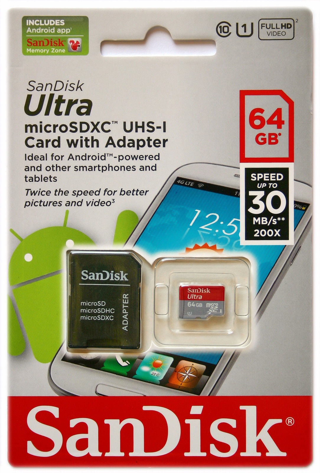 Thẻ nhớ Sandisk Micro SD Ultra 64GB 30Mb/s 200X