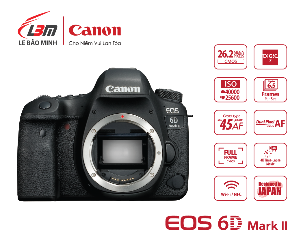 Canon EOS 6D Mark 2 ( Body )  | Chính hãng LBM 