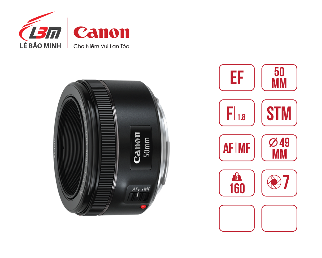 Ống kính Canon EF 50mm f/1.8 STM (Lê Bảo Minh)