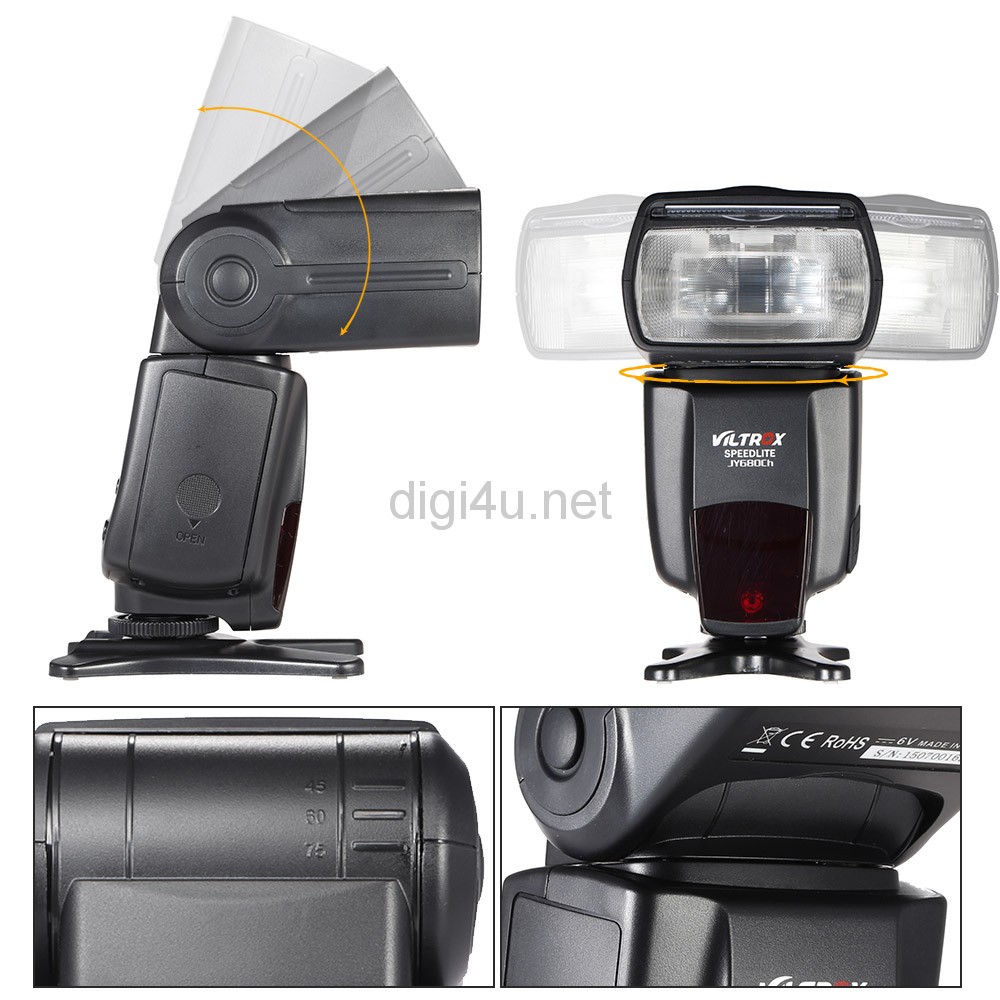 Đèn flash Viltrox Master ETTL JY680CH HSS GN58 for Canon giá rẻ