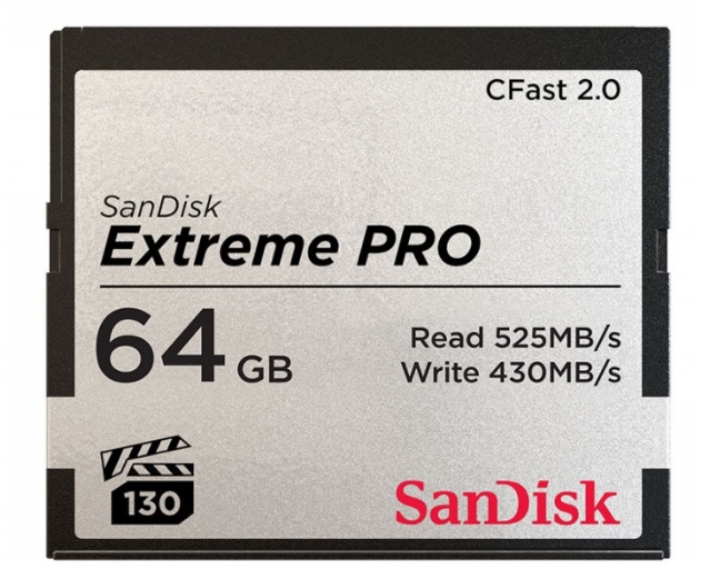 Thẻ nhớ CFast 2.0 Sandisk 64Gb (525MB/s)