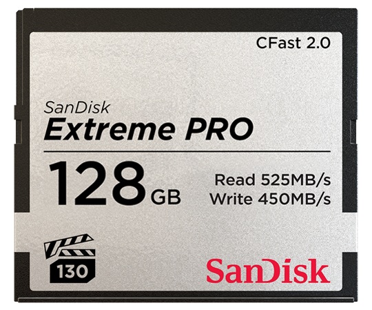 Thẻ nhớ EXTREME PRO CFAST 2.0 Sandisk 128GB (525/450MB/s)
