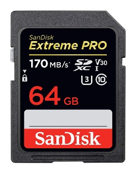 Thẻ nhớ SDXC SanDisk Extreme Pro U3 V30 64GB 170MB/s giá rẻ