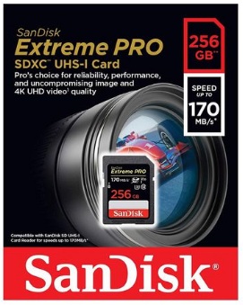 Thẻ nhớ SDXC SanDisk Extreme Pro U3 V30 256GB 170MB/s