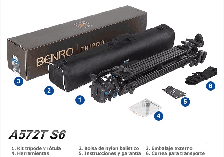 Chân máy Trippod BENRO A572TS6 | Chính Hãng