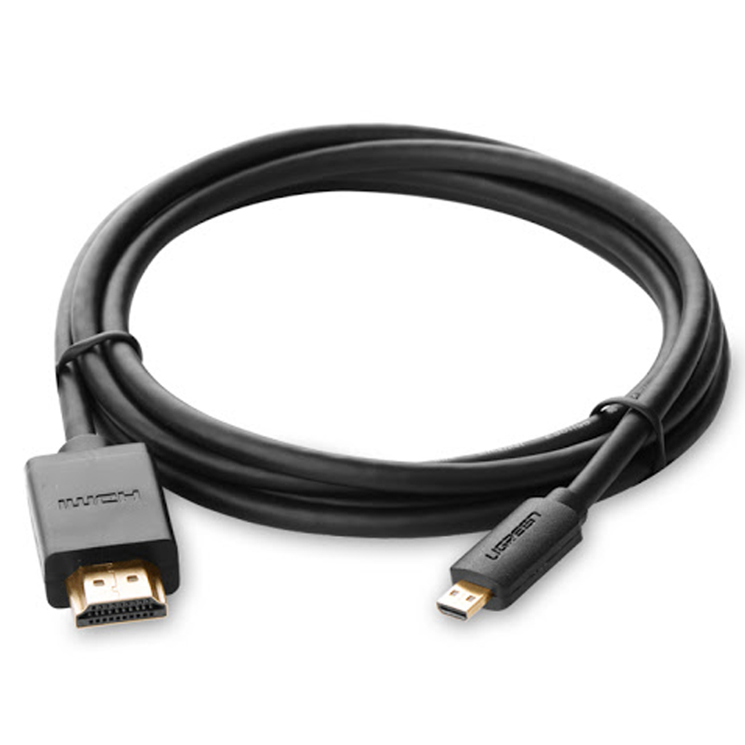 Cáp Micro HDMI to HDMI dài 3m chính hãng Ugreen UG-30104 cao cấp chính hãng