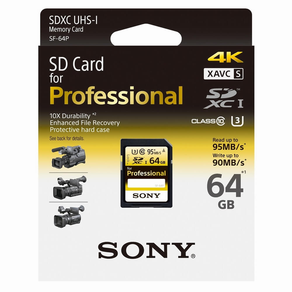 THẺ NHỚ SONY SD PROFESSIONAL 64GB SF-64P