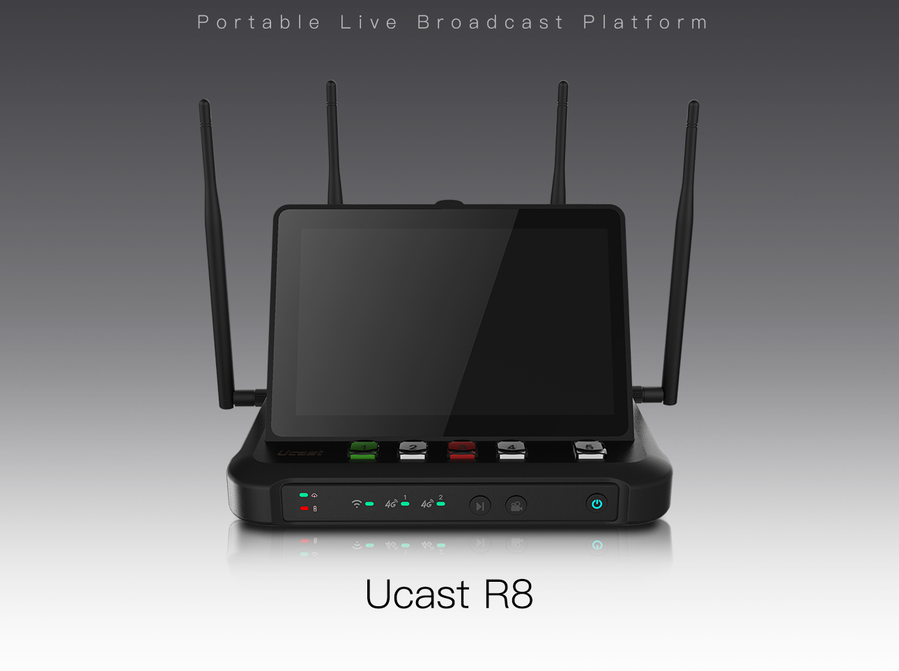 Bàn trộn Ucast R8 - Thiết bị livestream đa mạng 