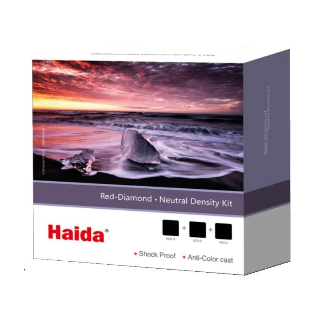 Bộ kính lọc ND Haida red-diamond 100x 100 HD4311 (3 filter Nd1.8, ND3.0, ND4.5) | Chính Hãng