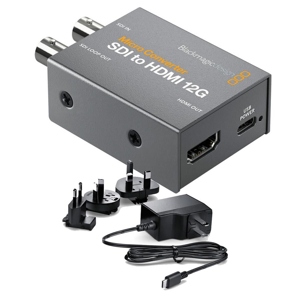 Micro Converter SDI to HDMI 12G wPSU