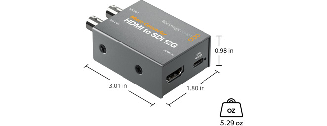 Micro Converter HDMI to SDI 12G wPSU