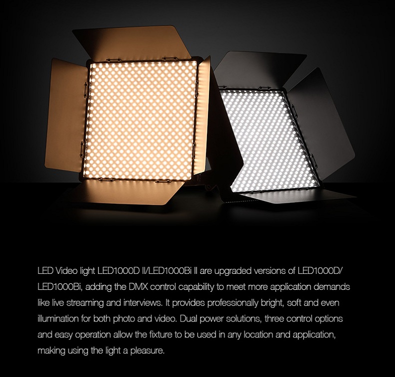 Đèn LED DMX màu Godox  LED1000Bi II  ( 3200k-5600k )