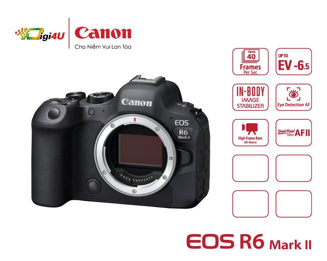 Máy ảnh Canon EOS R6 Mark II - Body ( R6m2 )  | Chính hãng LBM