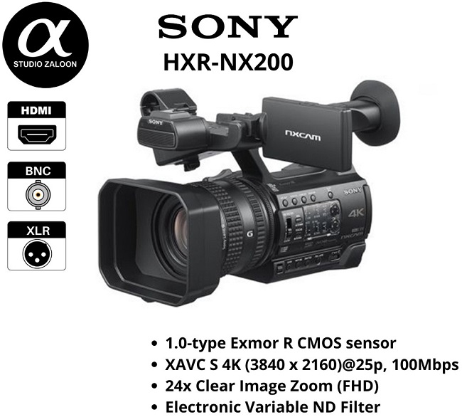 Máy quay phim Sony HXR-NX200 4K (Nhập Khẩu)
