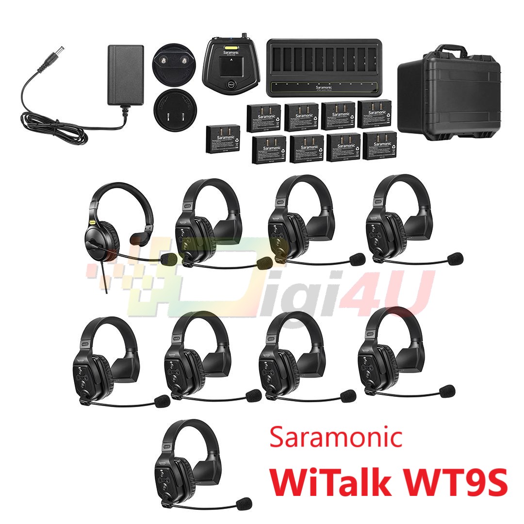 Wireless Intercom Systems Saramonic WiTalk WT9S - Tai nghe đơn | Chính hãng