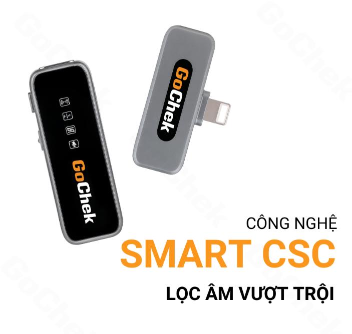Bộ micro thu âm không dây GoChek - GC-A ULTRA  ( Type C hoặc Lightning )  ( 1 thu và 1 phát )   | Chính hãng