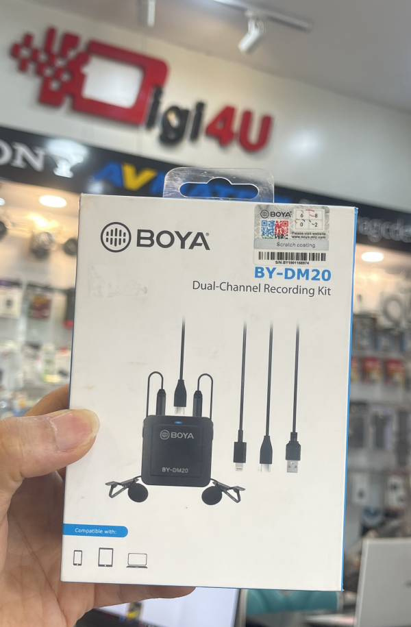 Micro Đôi Cài Áo BOYA BY-DM20 - Chính Hãng